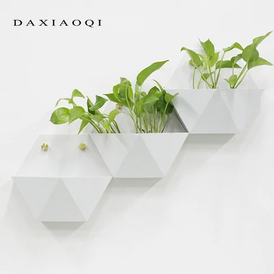 Креативная металлическая железная художественная стена ваза для дома подвесная