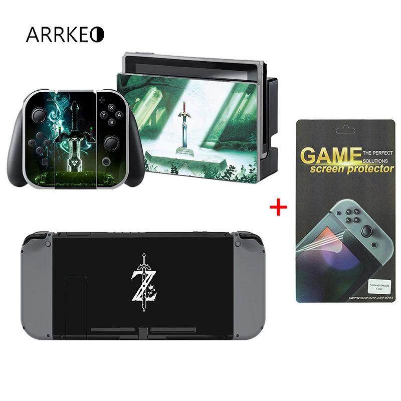 Виниловая наклейка ARRKEO break of the Wild на кожу для Nintendo Switch NS консоль контроллера Joy Con