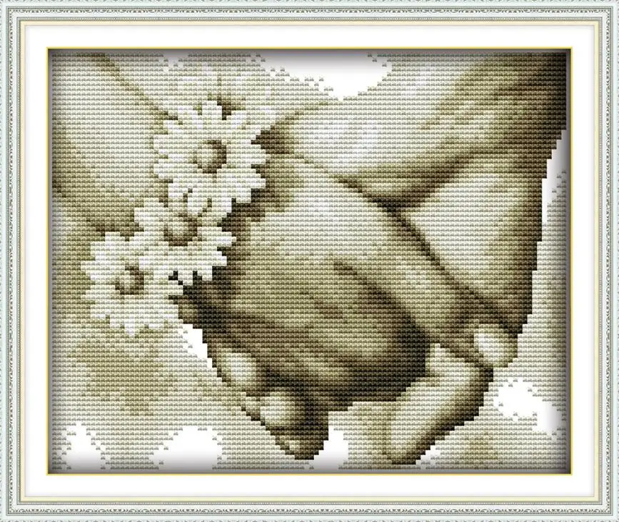 R891 Рукоделие DIY 14CT 11CT DMC Наборы для вышивания крестиком наборы для вышивания Портретные узоры Счетный крест для вышивания украшения дома - Цвет: R891