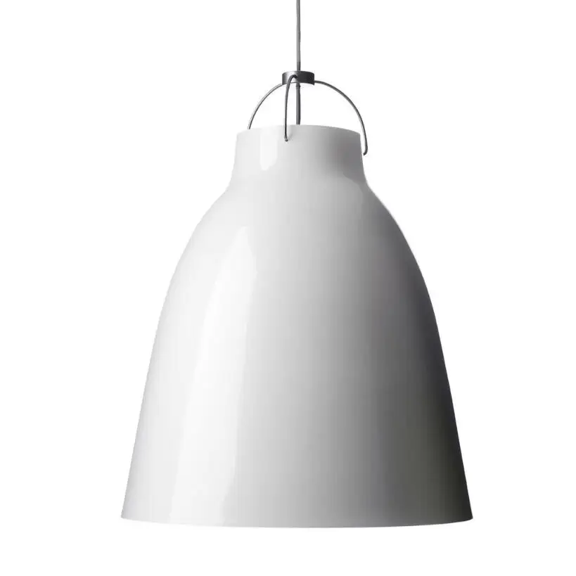 D40cm Cecilie Manz Caravaggio e27 led glossy White/Black Pendant Lights lamps Lighting Dining Room Bedroom Cafe Shop hang lamp | Лампы и