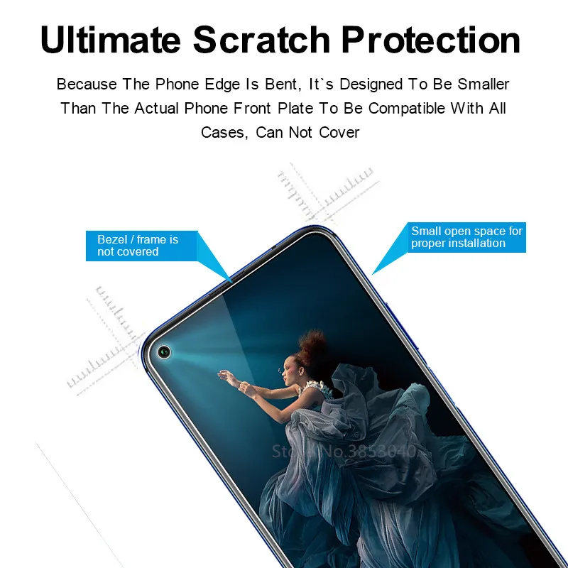 2.5D 9H закаленное стекло для Huawei honor 20 pro Защитная пленка экрана защитное