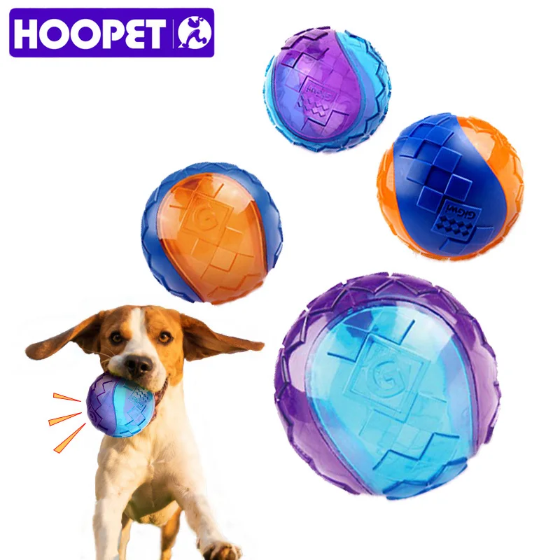 HOOPET Собака Щенок скрипучая жевательная игрушка звук чистый натуральный нетоксичный резиновый открытый играть маленькая большая собака Забавный мяч