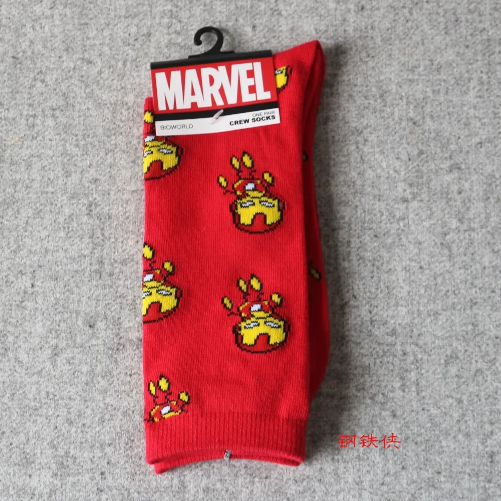 Герой комиксов Marvel общие носки мультфильм Железный человек Капитан Америка
