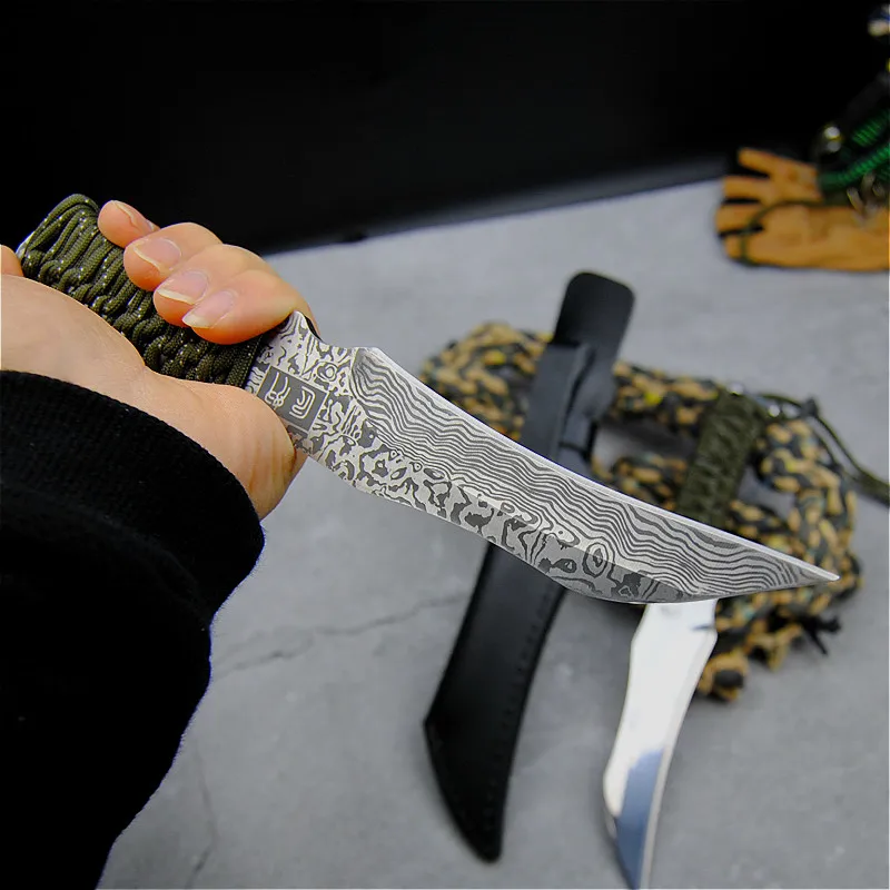 

Outdoor Tactical Japanese Mountaineering Fixed Knife Field Survival Knives Defense Hunting Camping Portable Cutting Knifes