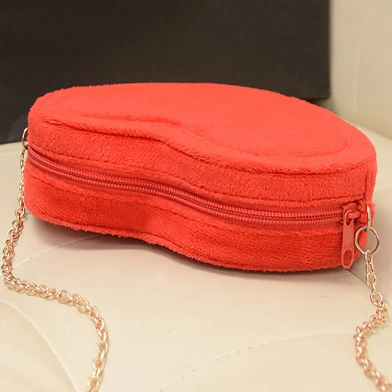 Новый для женщин Мода карамельный цвет Любовь сердца форма курьерские Сумки