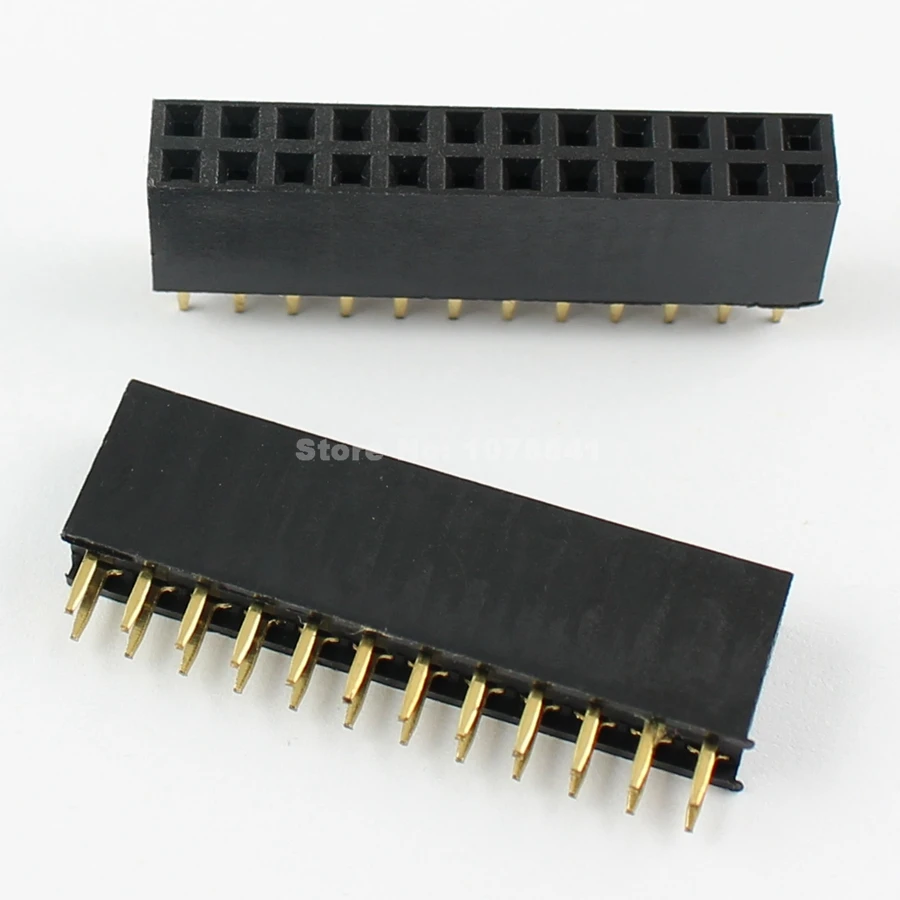 20 штук 2 54 мм 2x12 штепселный 24 контактный разъем PCB двойной прямой ряд заголовок