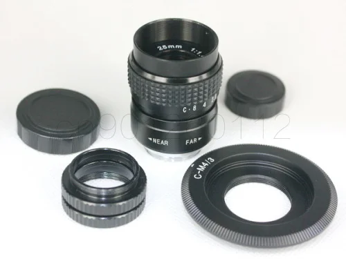 25 мм F1.4 CCTV TV Movie lens + C Mount для Olympus Micro 4/3 m4/3 EP1 EP2 EP3 EP5 EPL1 EPL2 EPL3 EPL5 EPM1 OM-D EM5 EM10 C-M4/3 |