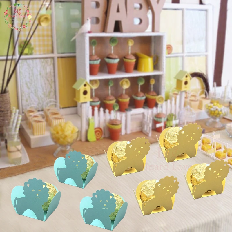 50 шт лазерная резка Пёс из мультфильма шоколада Baby Shower вечерние Подарочная