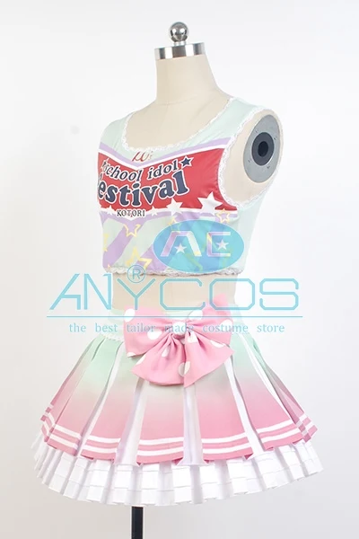 LoveLive Косплэй костюм Болельщицы Kotori Minami Юбка и топ с рисунком из аниме Хэллоуин
