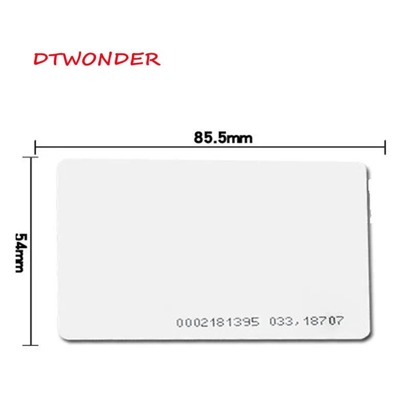 Dtwonder 20 шт./лот TK4100 EM4100 rfid ID карты, смарт пустых карточек 125 кГц DT125cards