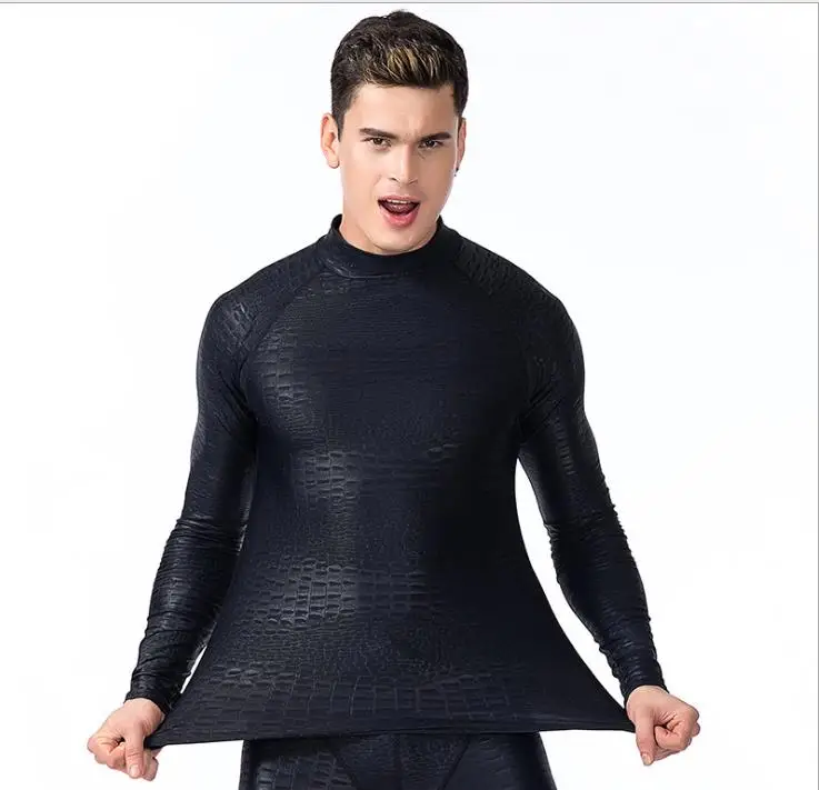 Мужской купальник Rashguard с длинным рукавом 3D-принтом | Спорт и развлечения