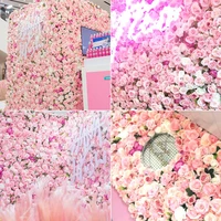 very dense 3 3ft x 3 3ft luxury flower backdrop artificial rose silk romantic flower wall flowers arch wedding party decoration