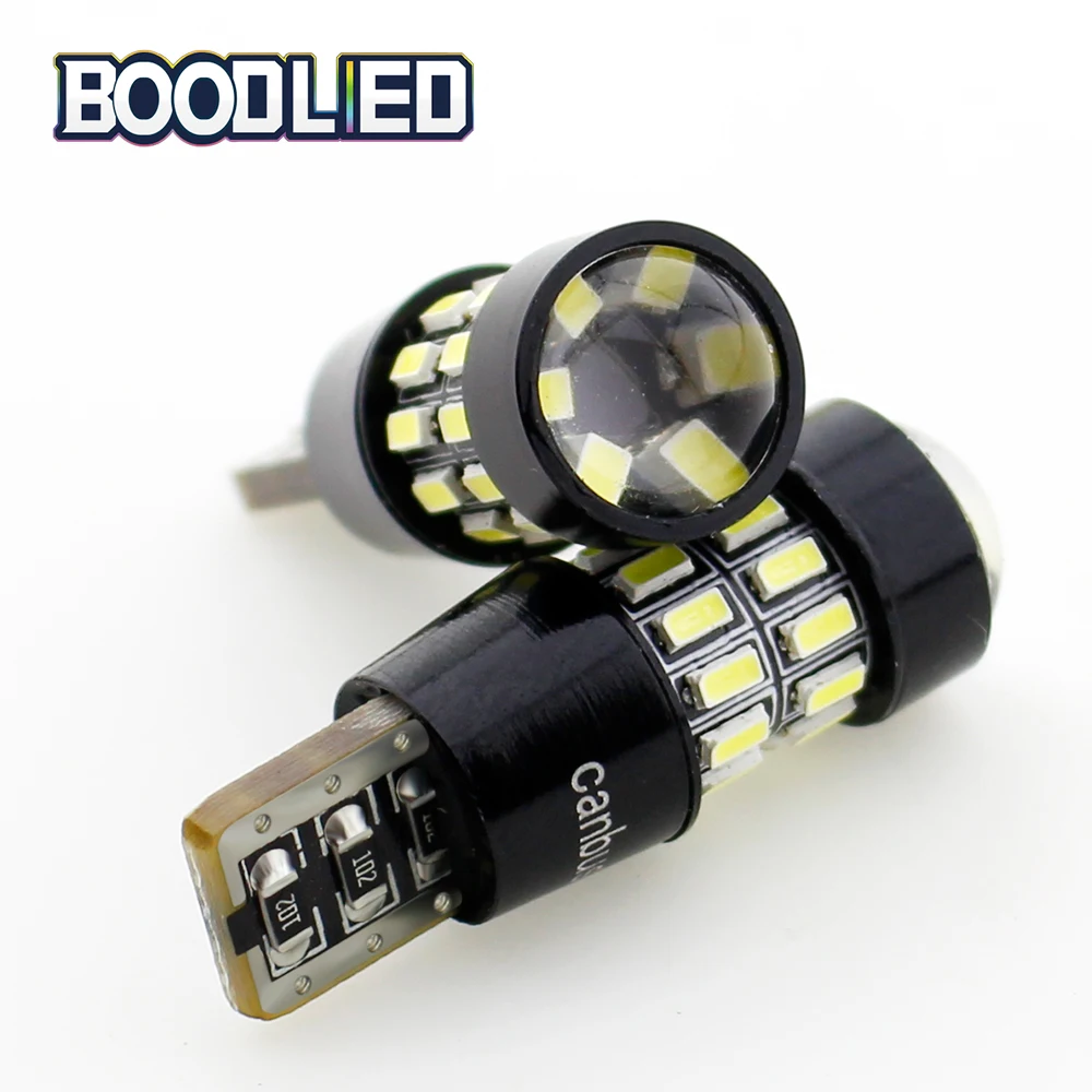 W5W светодиодный T10 3014 30 SMD линзы СВЕТОДИОДНАЯ Лампа 194 168 Canbus без ошибок светильник