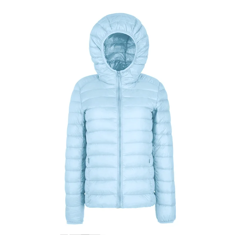 light blue Бренд NewBang, большой размер 6XL, женский пуховик, плюс ультра легкий пуховик, Женский светильник, портативная ветровка, парка - Цвет: light blue