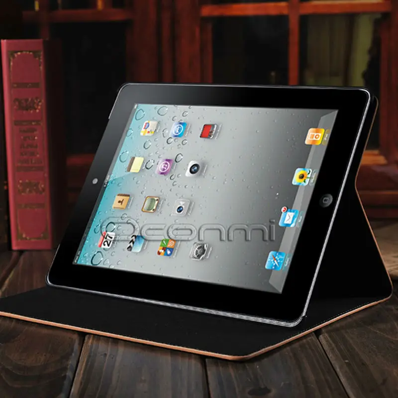 Высококачественный кожаный чехол с картой мира для Apple iPad 2 3 4 функцией подставки