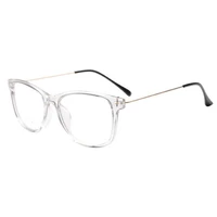 retro fashion transparent clear eyeglass frames men women full rim computer uv400 protection rx able