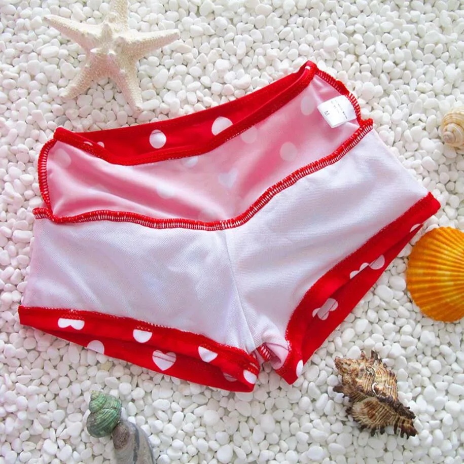 Летнее платье для девочек детский купальник красного цвета с надписью love От 1 до 5