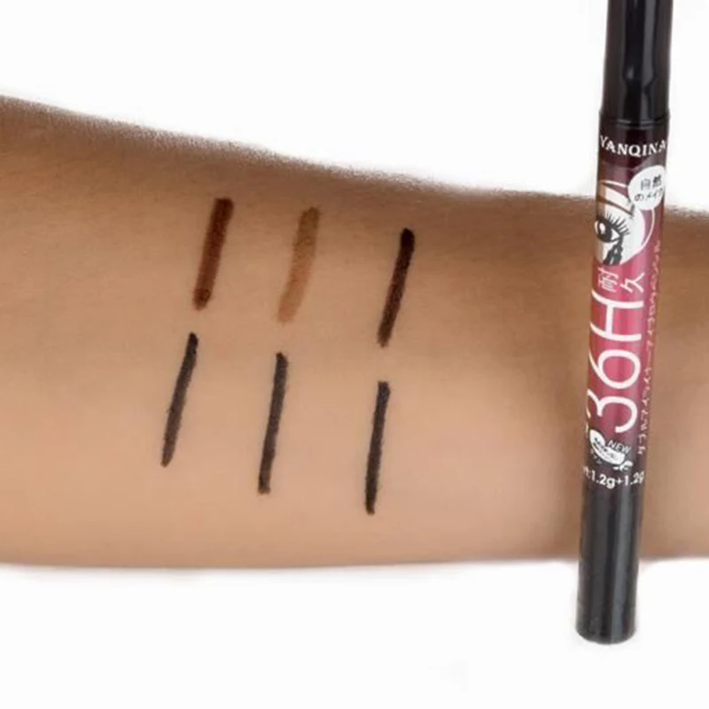 New Double Head Black Waterproof Liquid Eyeliner Make Up Beauty Comestics Long-lasting Eye Line pencil Makeup Tools |