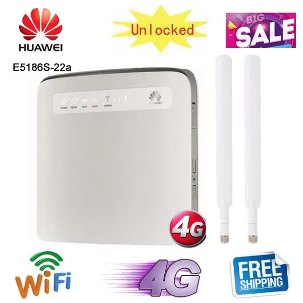 Оригинальный разблокированный беспроводной маршрутизатор Huawei E5186 Cat6 300 Мбит/с 4g