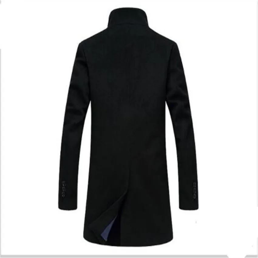 

Hot high-end fashion autumn and winter men's jacket coat Business jacket overcoat Windbreaker Solid color Slim Wool jacket