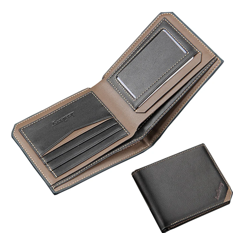 2017 Мужская Винтаж Короткие Кошельки Новой Англии стиль Мужской Дизайнер Кожа PU