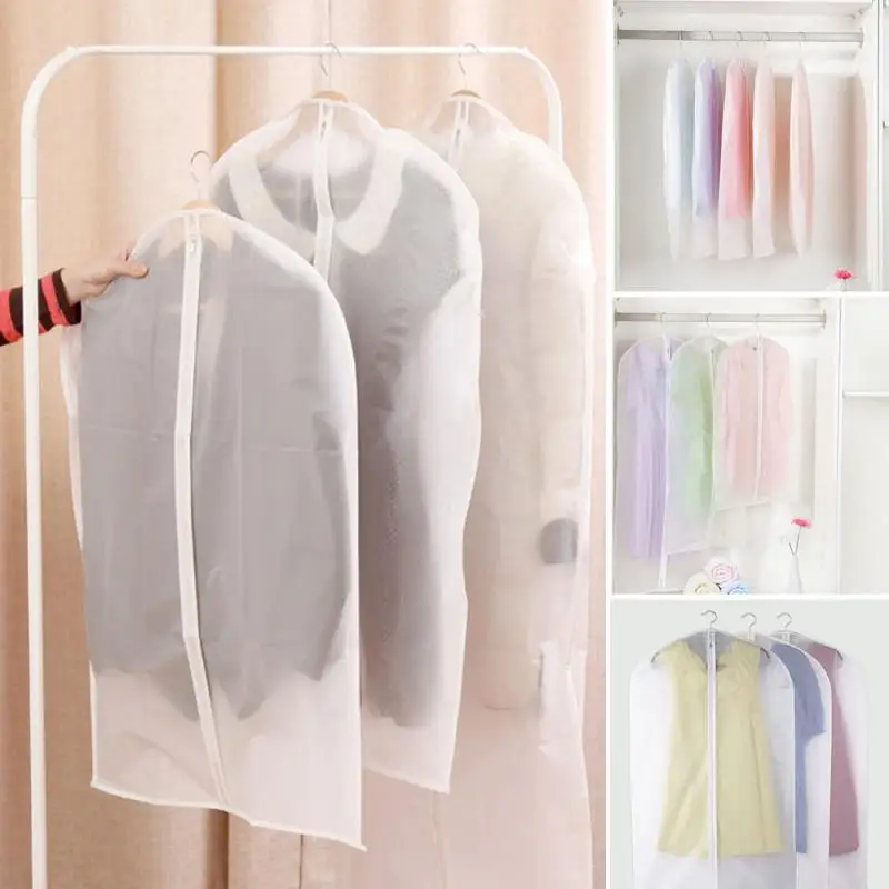 Новая Одежда Платье Костюм Крышка Сумки Толстый Пластик ясно пыле чехлы для