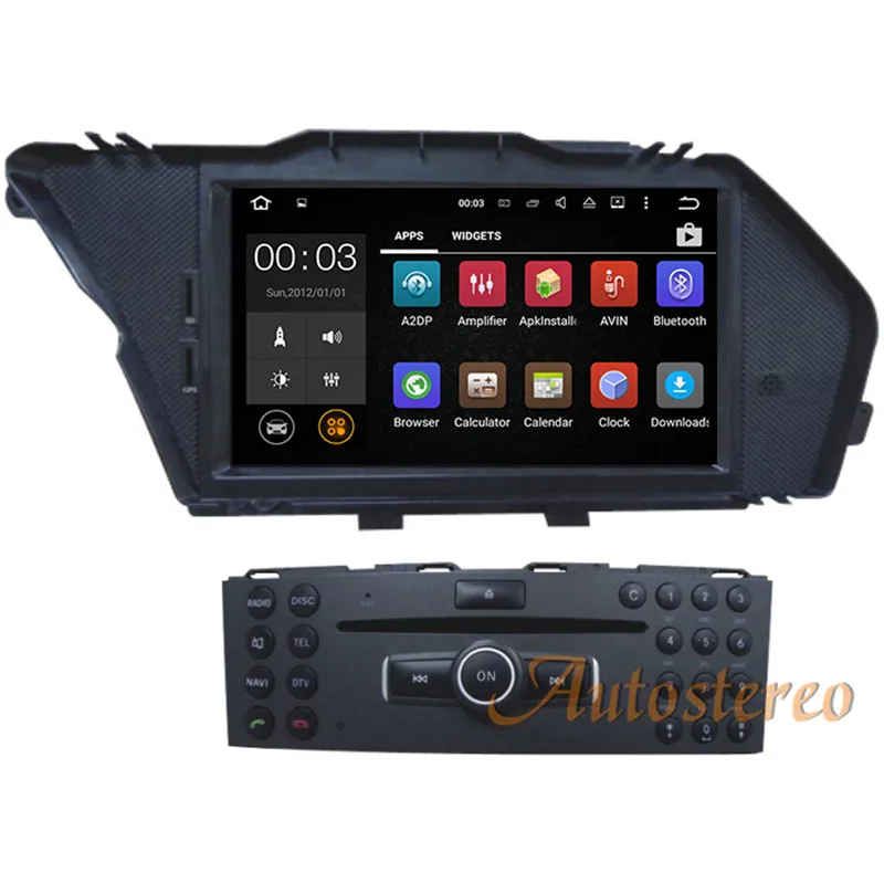 7 дюймов 2G ram Android 7,1 6,0 5,1 Автомобильный gps навигатор dvd-плеер стерео радио головное устройство для Mercedes-Benz GLK 2008 2009 2010