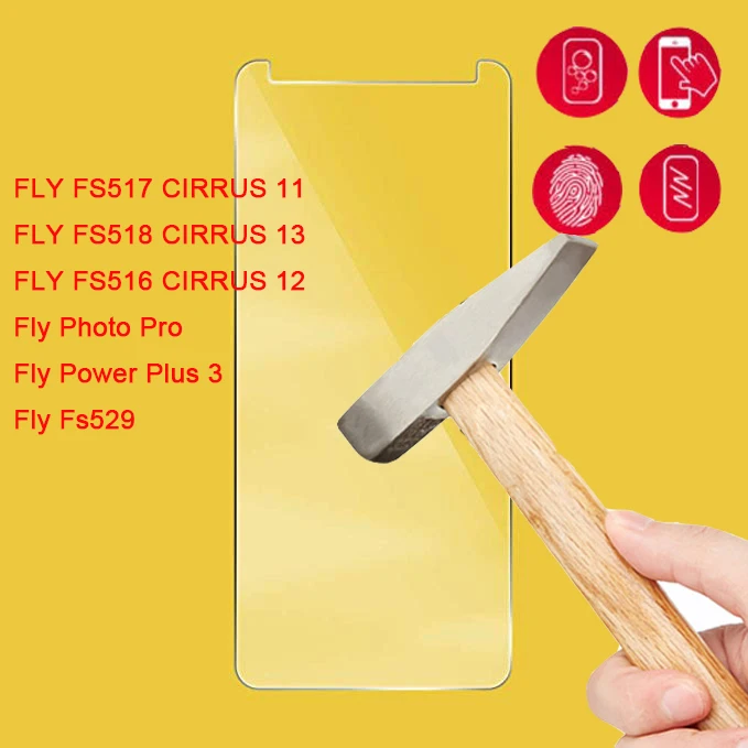 Для Fly Photo Pro/Power Plus 3 Закаленное стекло протектор для Fs529 крышка стеклянная пленка
