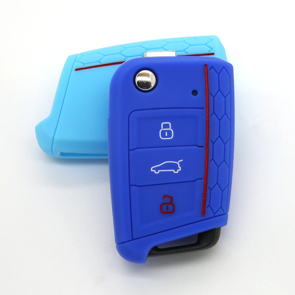 Сделано в Китай Шэньчжэнь завод 3 кнопки дистанционный контроль силикон ключница