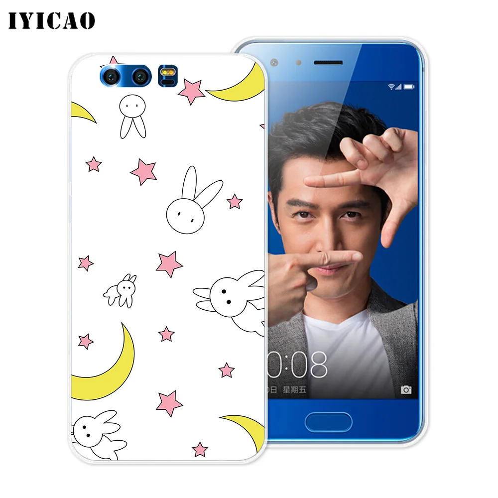 IYICAO Кролик Луна кошка мультяшный Мягкий силиконовый чехол для Huawei Y9 Y7 Y6 Prime 2018 Honor