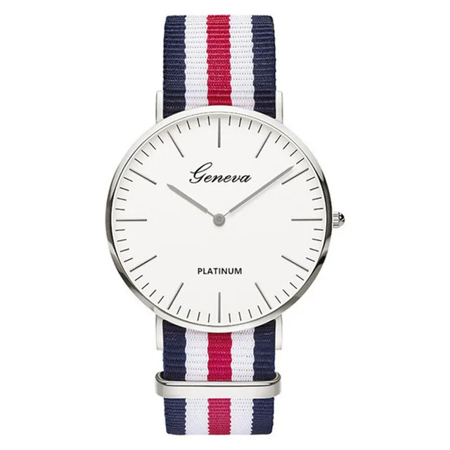 

zegarki meskie 2017 New Luxury Brand Men And Women Wristwatch Casual Simple multiple Colors Fabric Strap Quartz Watch montres