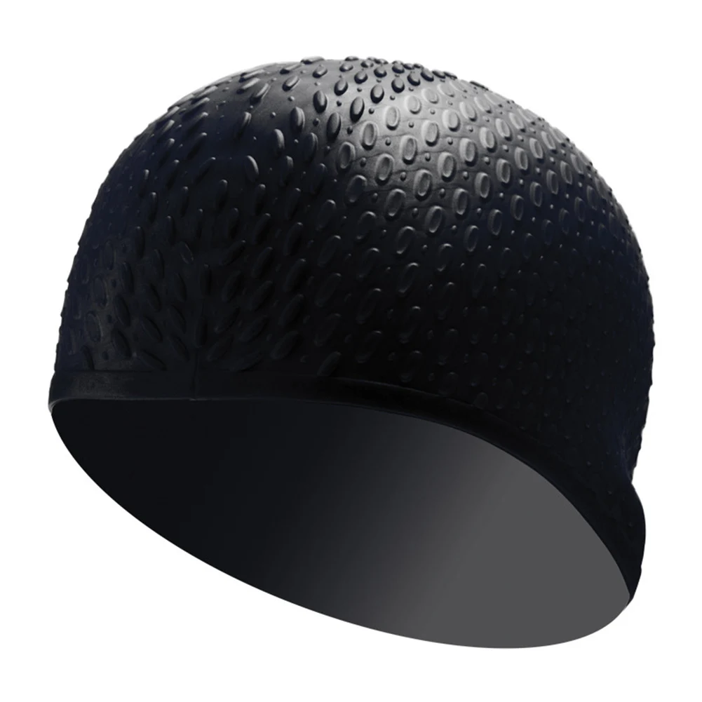 Unisex Swimming Cap Water Drop Pattern Silicone Swim Waterproof Hat For Ladies Women Men Bathing | Спорт и развлечения