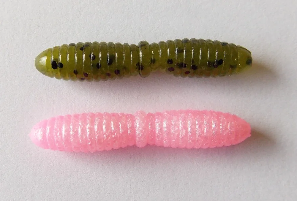 ESFISHING Soft Worm Mini Ringer 20pcs 35mm 0.9g Ice Baits Leurre Souple Carp Fishing | Спорт и развлечения