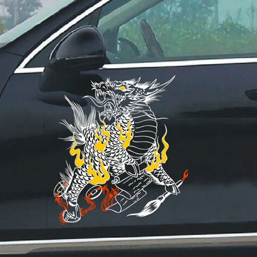 Мужские гениальные автомобильные наклейки Kirin на дверные капоты капот шины с
