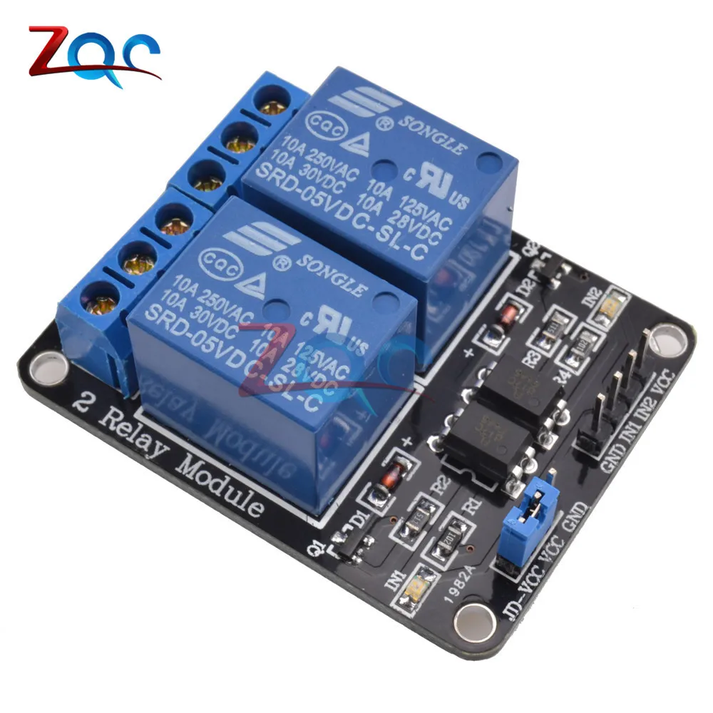 Обновленный двухканальный релейный модуль 24 В щит для Arduino ARM PIC AVR DSP электронный