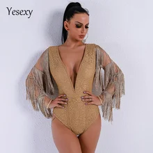Yesexy 2021 летний сексуальный глубокий V образный вырез Однотонный