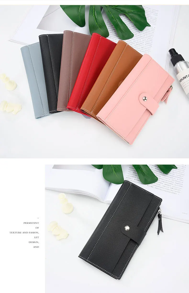Женские длинные кошелек бумажник Notecase много Отдел кошелек Лидер продаж дамы карты сумка зажим для денег женский подростковый карман
