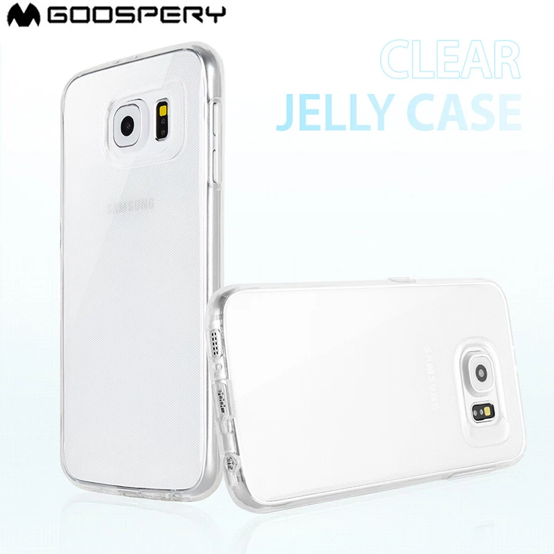Мягкий прозрачный чехол Mercury Goospery из ТПУ для Samsung Galaxy S20 Ultra S5 S6 S7 Note 4 5 8 9 10 S8 S9 S10