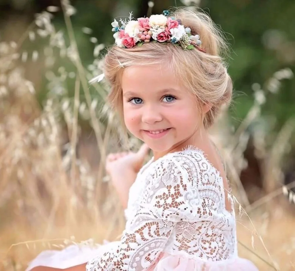 

Children&#39s Dresses Girls Flowers Infant Party Costume For Kids Girl Pageant Dance Ball Gown Princess Prom Birthday Dress 6Yrs