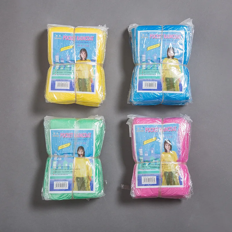 10 шт. одноразовый дождевик для взрослых водонепроницаемый прозрачный удобный