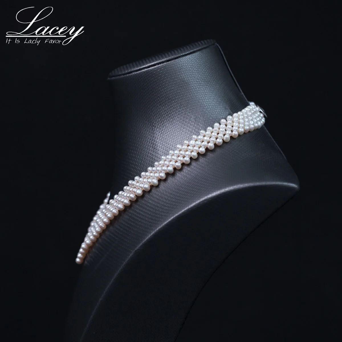 Ожерелье-чокер Lacey из пресноводного жемчуга винтажное ожерелье многослойного