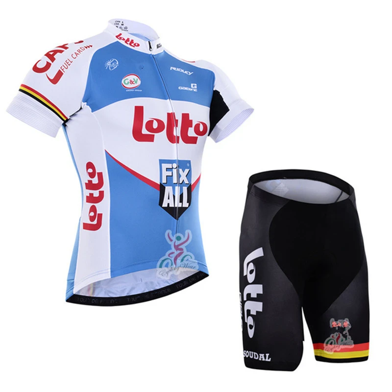 LOTTO 2019 Велоспорт Джерси комплект с коротким рукавом лето MTB велосипедная
