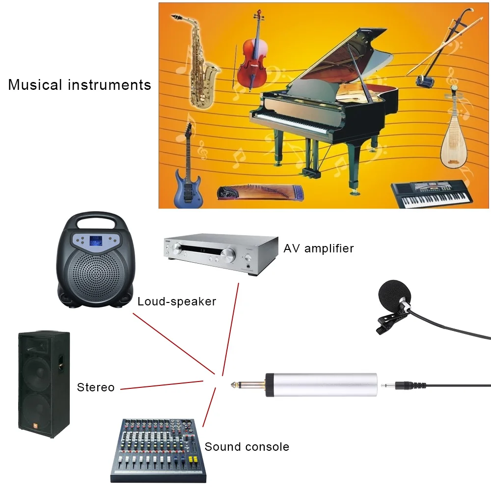Конденсаторный мини-микрофон портативный Проводной петличный микрофон с