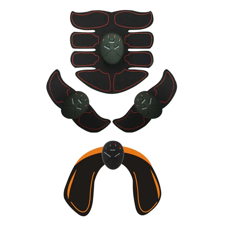 EMS тренер массаж мышц Электрический массажер Abs стимулятор для бедра живота рука брюшной полный тренер - Цвет: combination8