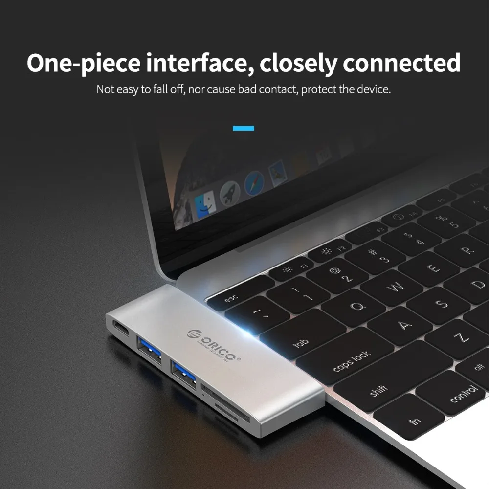 Зарядное устройство ORICO Type-C с USB 3 0/Type-C/TF/SD/PD 4 в 1 для чтения нескольких карт