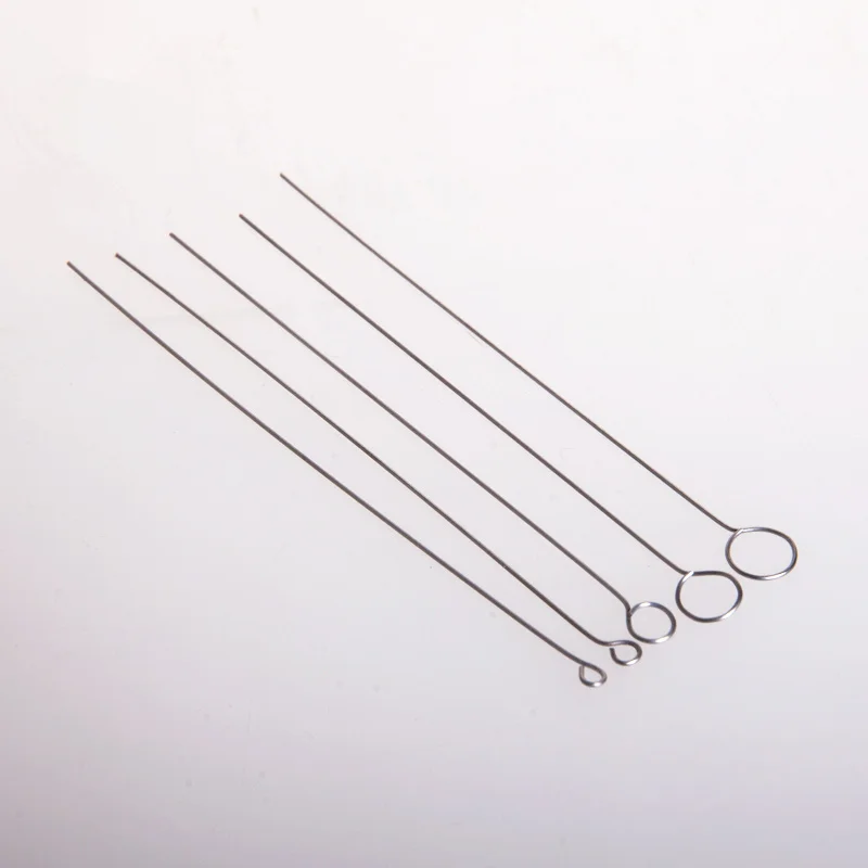 10Pcs Ni Cr Alloy 1mm 2mm 3mm 4mm 5mm Dia Inoculating Loop for Lab Microbiology Tissue Culture|loop| |