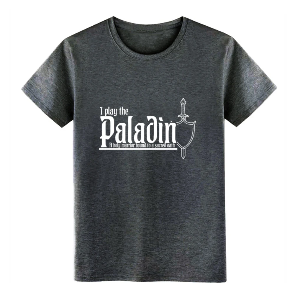 paladin tableto p class pen and paper dnd nerd geek t shirt Printing Short Sleeve round Neck clothing Anti-Wrinkle Spring | Мужская