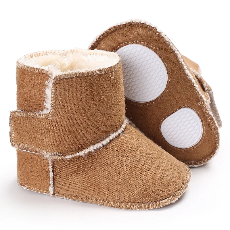 Зимние Бархатные Теплые ботиночки для маленьких мальчиков с мягкой подошвой