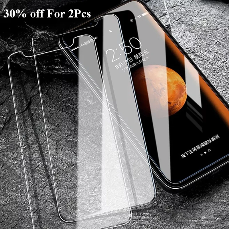 2 шт. Защитное стекло для Apple Iphone Xs Max защита экрана Xr 6 7 8 6s Plus i5 i6 закаленное