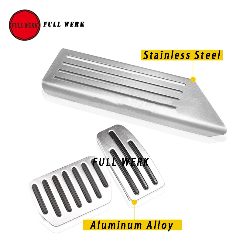 Автомобильная подножка из нержавеющей стали накладка на педаль Накладка для Tesla